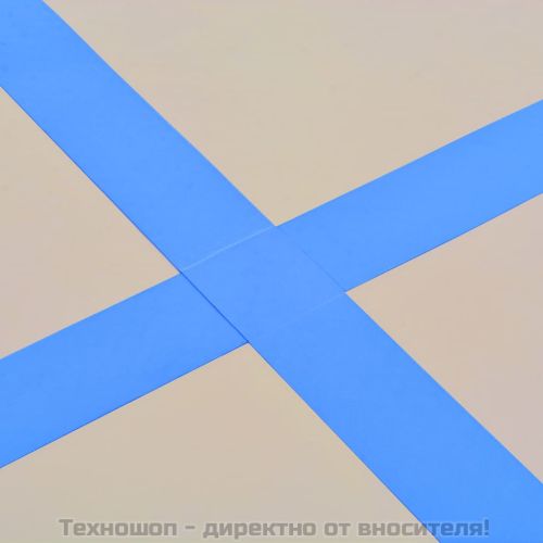 Надуваем дюшек за гимнастика с помпа, 600x100x10 см, PVC, син