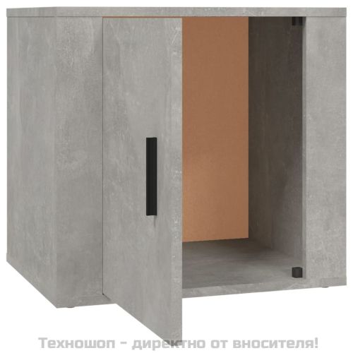 Нощно шкафче, бетонно сиво, 50x39x47 см