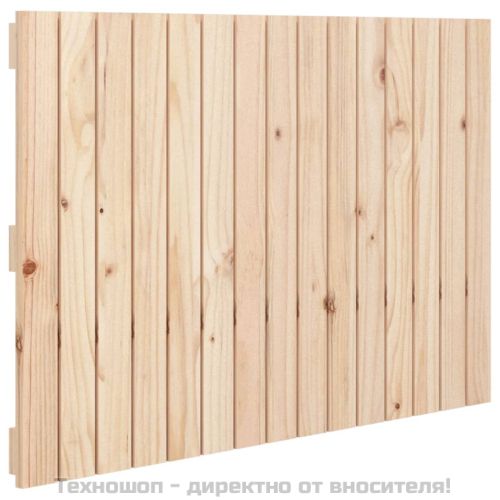 Стенна табла за спалня, 95,5x3x60 см, борово дърво масив