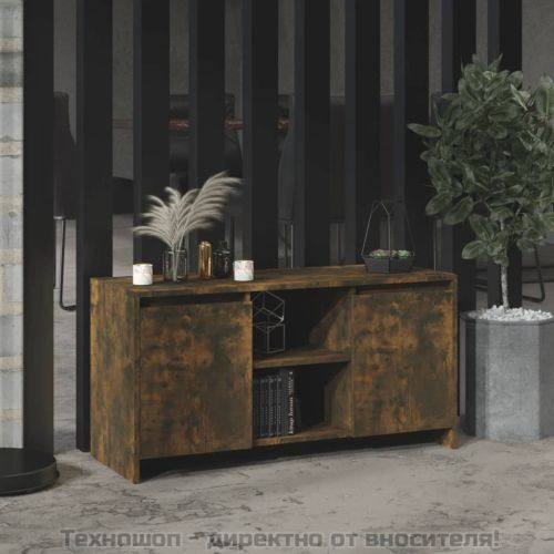 ТВ шкаф, опушен дъб, 102x37,5x52,5 см, инженерно дърво