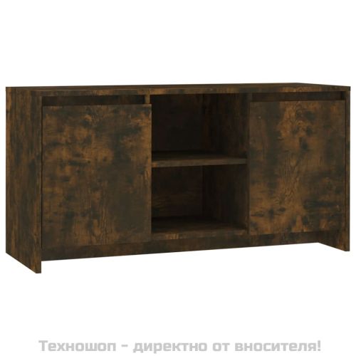 ТВ шкаф, опушен дъб, 102x37,5x52,5 см, инженерно дърво