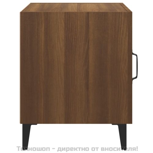 Нощни шкафчета, 2 бр, Кафяв дъб, инженерно дърво
