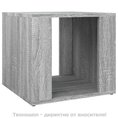 Нощна масичка, cив сонома, 41x40x36 см, инженерно дърво