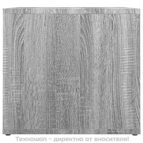 Нощна масичка, cив сонома, 41x40x36 см, инженерно дърво