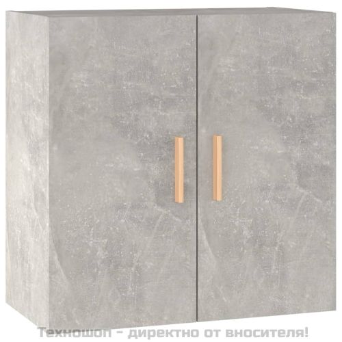 Стенен шкаф, бетонно сив, 60x30x60см, инженерно дърво