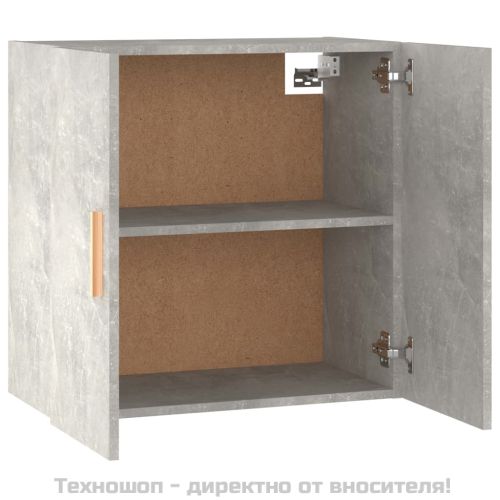 Стенен шкаф, бетонно сив, 60x30x60см, инженерно дърво