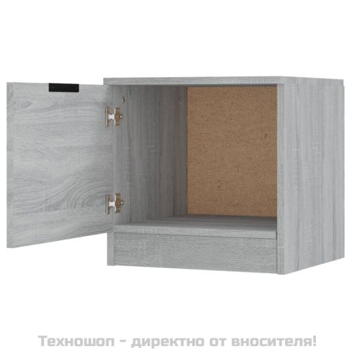 Нощни шкафчета, 2 бр, сив сонома, 40x39x40 см