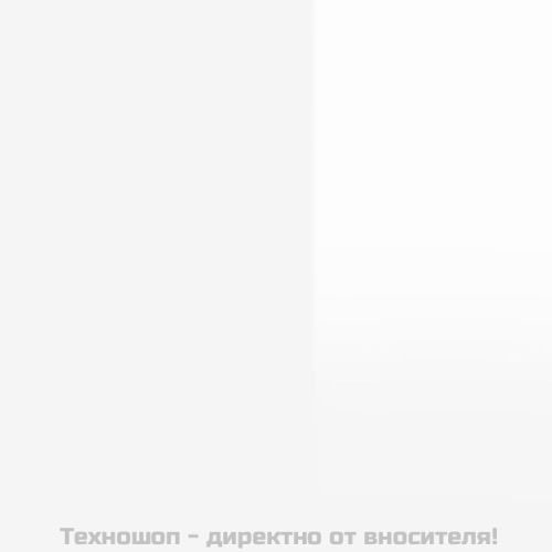 Кафе маса, бял гланц, 80x50x36 см, инженерно дърво