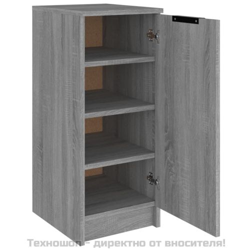 Шкаф за обувки, сив сонома, 30x35x70 см, инженерно дърво