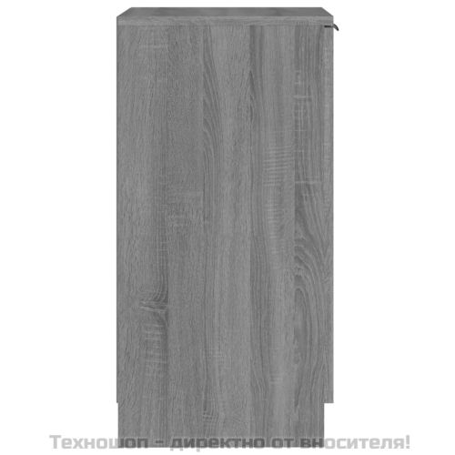 Шкаф за обувки, сив сонома, 30x35x70 см, инженерно дърво