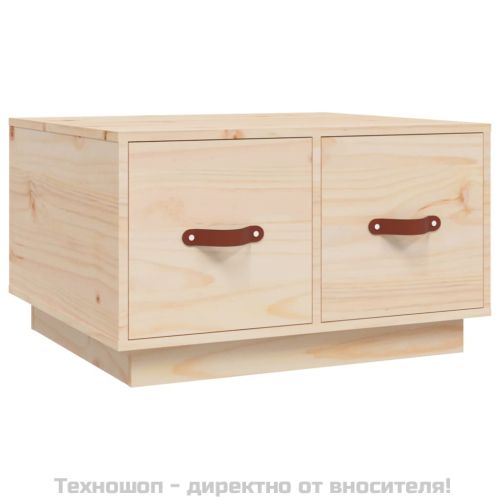 Кафе маса, 60x53x35 см, борово дърво масив