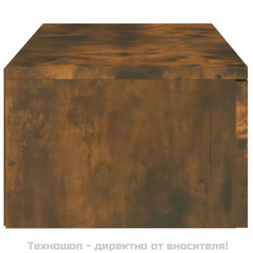 Стенен шкаф, опушен дъб, 102x30x20 см, инженерно дърво