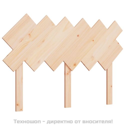 Горна табла за легло, 122,5x3x80,5 см, бор масив