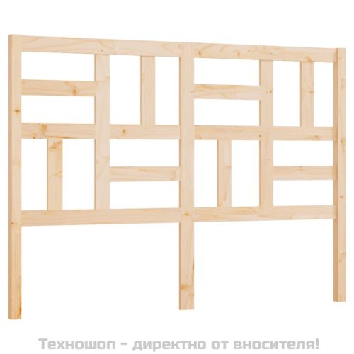 Горна табла за легло, 126x4x104 см, бор масив