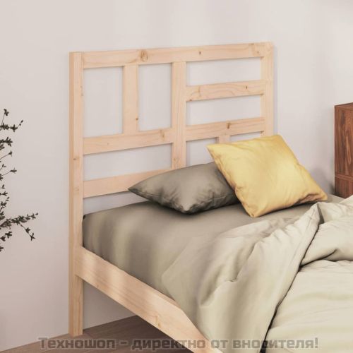 Горна табла за легло, 96x4x104 см, бор масив