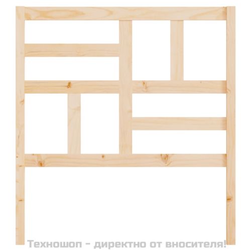 Горна табла за легло, 96x4x104 см, бор масив