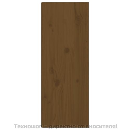 Стенни шкафове, 2 бр, меденокафяви, 30x30x80 см, бор масив