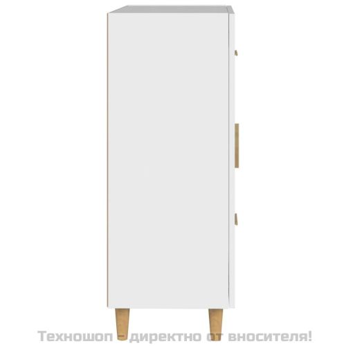 Сайдборд, бял, 69,5x34x90 см, инженерно дърво