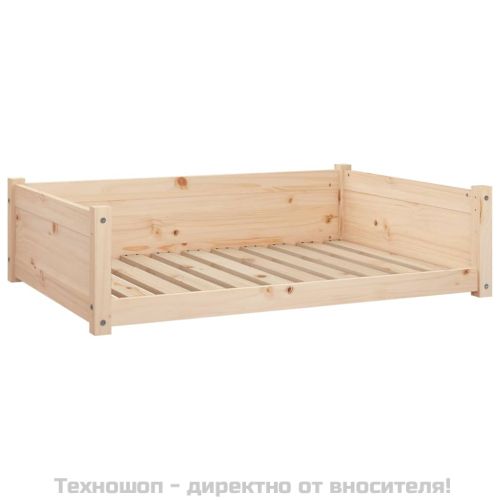 Кучешко легло, 95,5x65,5x28 см, борово дърво масив