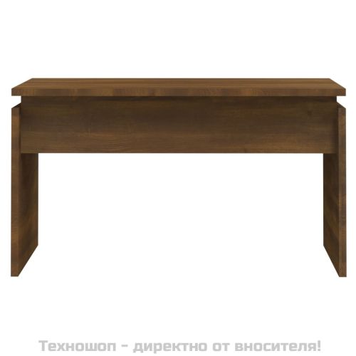 Кафе маса, кафяв дъб, 68x50x38 см, инженерно дърво