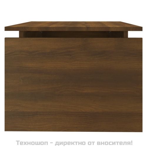 Кафе маса, кафяв дъб, 68x50x38 см, инженерно дърво