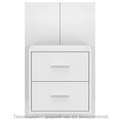 Нощно шкафче за стенен монтаж, бяло
