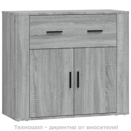 Сайдборд, сив сонома, 80x33x70 см, инженерно дърво