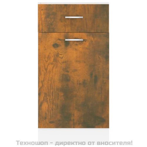Долен шкаф с чекмеджета "Lyon", опушен дъб, 40x46x81,5 см, инженерно дърво