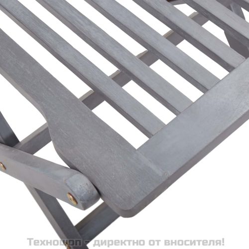 Сгъваеми градински столове, 4 бр, акация масив