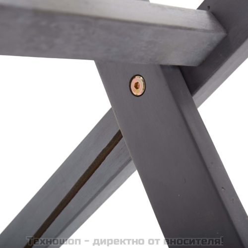 Сгъваеми градински столове, 4 бр, акация масив