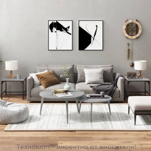 Странична маса, cив сонома, 40x40x35 см, инженерно дърво