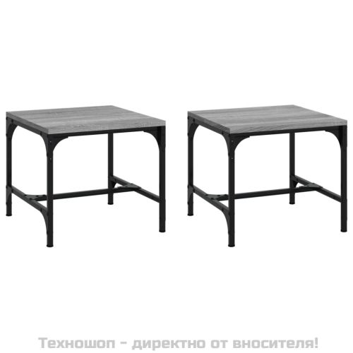 Странична маса, cив сонома, 40x40x35 см, инженерно дърво