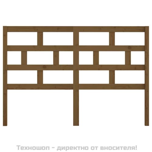 Горна табла за легло, меденокафява, 166x4x100 см, бор масив