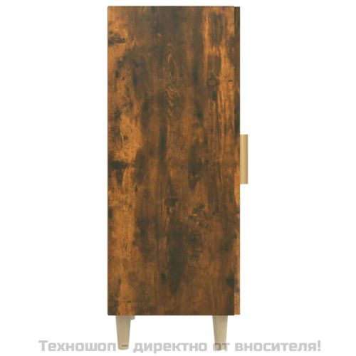 Сайдборд, опушен дъб, 34,5x34x90 см, инженерно дърво