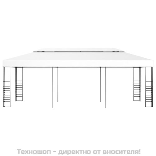 Шатра беседка, 6x3 м, бяла