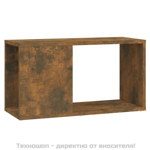 ТВ шкаф, опушен дъб, 60x24x32 см, инженерно дърво