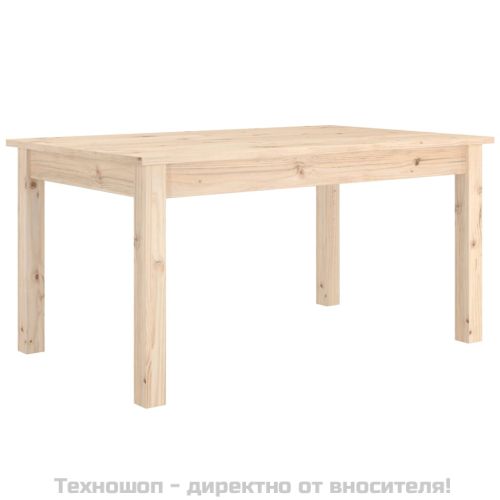 814279 Кафе маса, 80x50x40 см, борово дърво масив