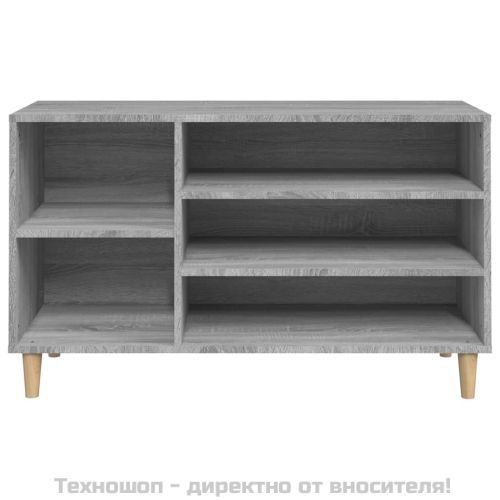 Шкаф за обувки, сив сонома, 102x36x60 см, инженерно дърво