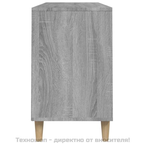 Шкаф за обувки, сив сонома, 102x36x60 см, инженерно дърво