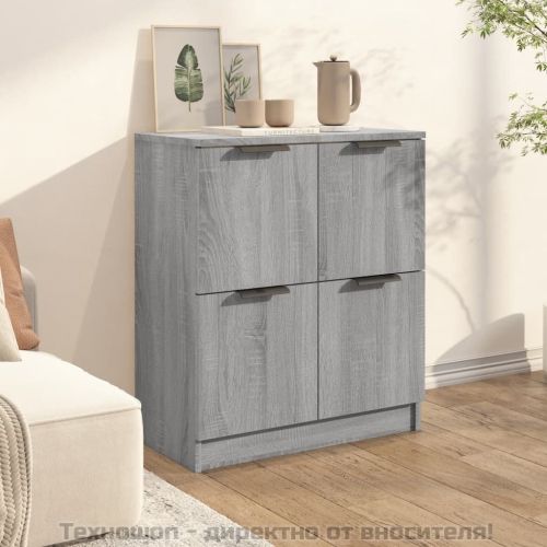 Сайдборд, сив сонома, 60x30x70 см, инженерно дърво