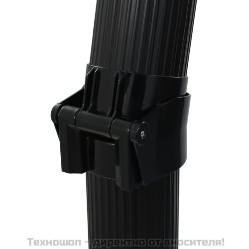 Сгъваем соларен душ, черен, 214 см, 23 л