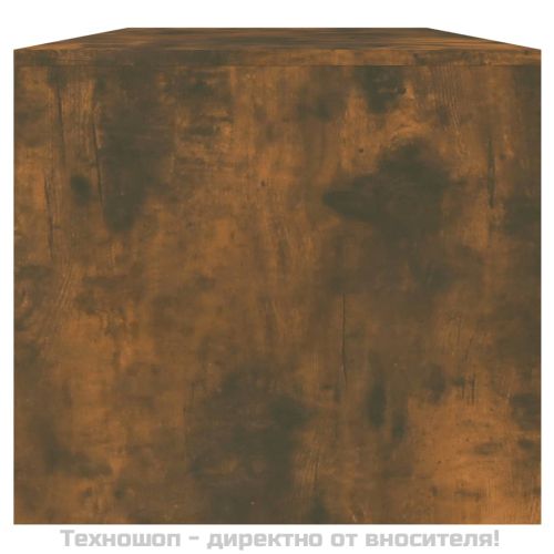 Кафе маса, опушен дъб, 102x50x45 см, инженерно дърво