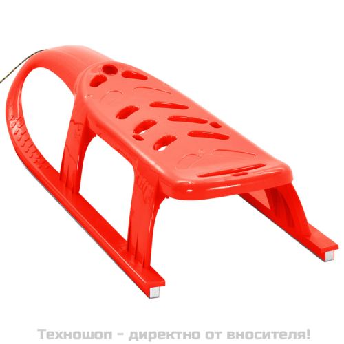 Детска шейна, червена, 102,5x40x23 см, полипропилен