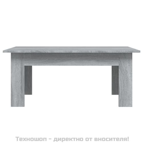 Кафе маса, сив сонома, 100x60x42 см, инженерно дърво