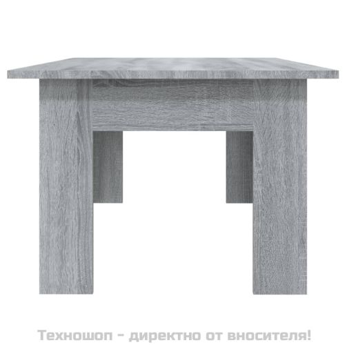 Кафе маса, сив сонома, 100x60x42 см, инженерно дърво