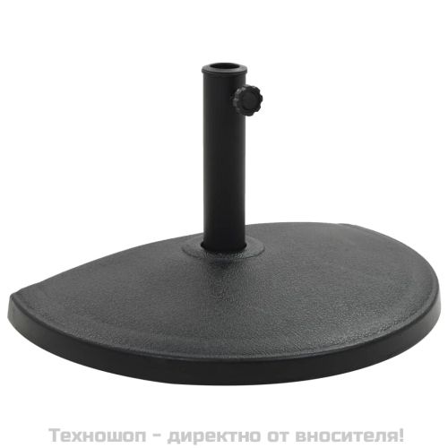 Основа за чадър, полукръгла, полирезин, 15 кг, черна