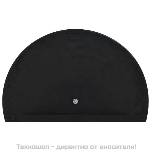 Основа за чадър, полукръгла, полирезин, 15 кг, черна