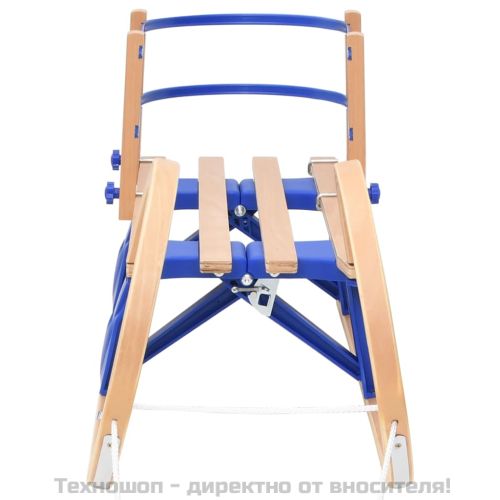 Сгъваема шейна с облегалка, 110 см, шперплат