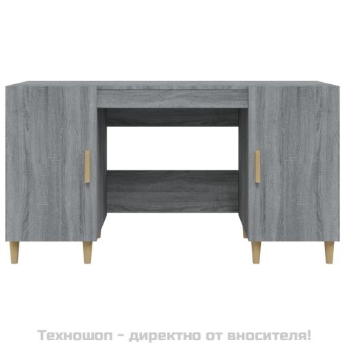 Бюро, сив сонома, 140x50x75 см, инженерно дърво