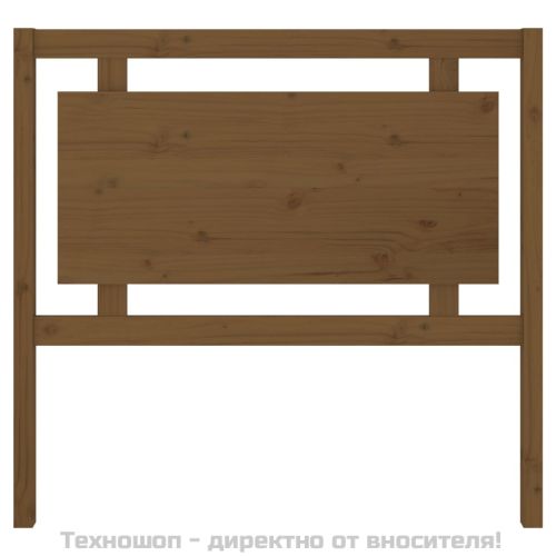Горна табла за легло, меденокафява, 105,5x4x100 см, бор масив